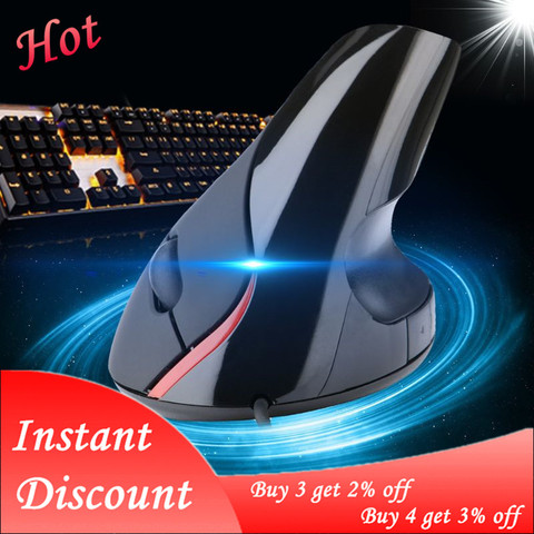 Conception ergonomique USB souris optique verticale poignet guérison pour ordinateur portable ► Photo 1/6