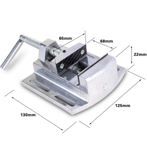 Étau plat de 2.5 pouces pour fraiseuse, fixation de table de travail, en alliage d'aluminium, 68mm Max ► Photo 1/3