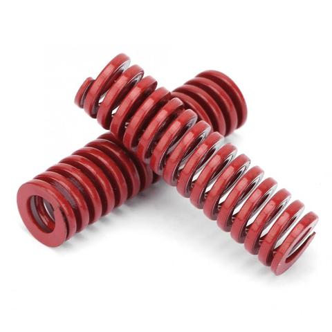 Ressort rouge de haute précision | 2 pièces OD 10mm ID 5mm acier de haute précision, charge moyenne légère spirale, matrice de Compression, ressort ► Photo 1/6