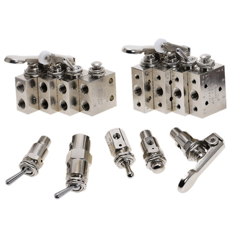 Valve à bouton pneumatique TAC2-31V 3P 3S 4V 4P 1 pièce ► Photo 1/6