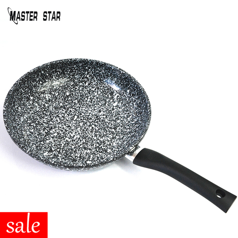 Master Star revêtement en céramique flocon de neige poêle à frire granit revêtement Pot poêles à frire antiadhésives poêles à Steak cuisinière à Induction ► Photo 1/6