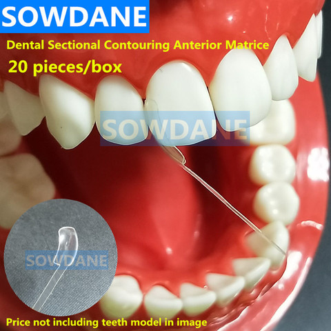 Matrice dentaire sectionnelle profilée, bandes dentaires transparentes de la Matrice proximale et antérieures, matériel de dentiste ► Photo 1/3
