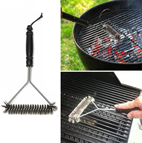 Accessoires de cuisine Barbecue Barbecue Kit brosse de nettoyage inox outils de cuisson Barbecue grille brosse métallique ► Photo 1/1