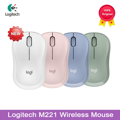 Logitech – souris sans fil Bluetooth M221, silencieuse, 2.4GHz, périphérique optique et ergonomique pour PC de jeu, compatible Mac OS/windows 10/8/7 ► Photo 1/6