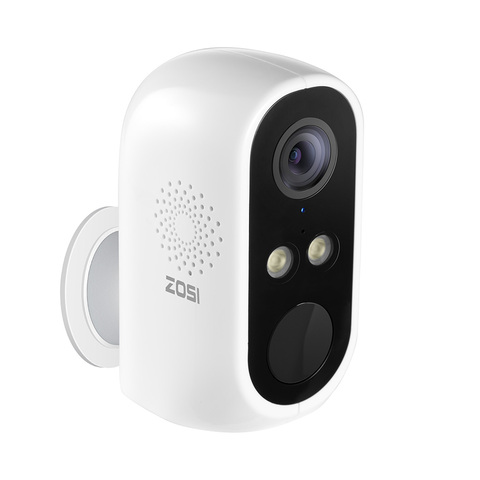 ZOSI – caméra de surveillance intérieure/extérieure IP WiFi HD 1080P, dispositif de sécurité sans fil, avec batterie Rechargeable, étanche IP65, détection de mouvement PIR ► Photo 1/6