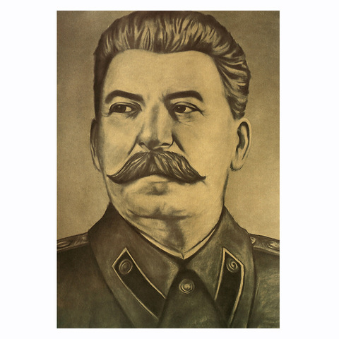 Ancien leader de l'union soviétique staline portrait papier Kraft affiche rétro série Bar café maison restaurant décoration stickers muraux ► Photo 1/6