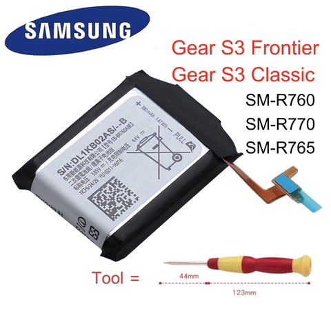 EB-BR760ABE 380mAh Batterie D'origine Pour Samsung Gear S3 Frontier S3 Classique SM-R760 SM-R770 SM-R765 avec Outil Professionnel ► Photo 1/4