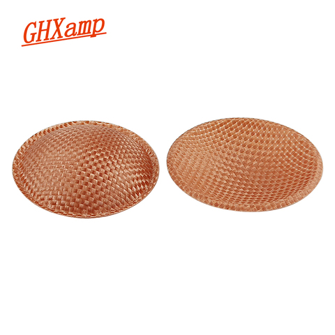 Ghxamp – capuchon anti-poussière pour haut-parleur, 55mm, en fibre de verre marron, réparation de caisson de basses, accessoires pour haut-parleur, bricolage, haute qualité, 2 pièces ► Photo 1/6