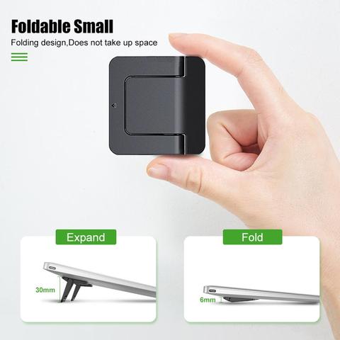 Mini Portable Invisible support de refroidissement support d'ordinateur réglable pliable multifonctionnel 1 paire pour ordinateur Portable cahier ► Photo 1/6