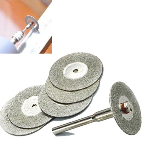 Disque de coupe diamant meule disque scie circulaire lame abrasive mini perceuse outil rotatif accessoires 5 pièces 22mm ► Photo 1/6