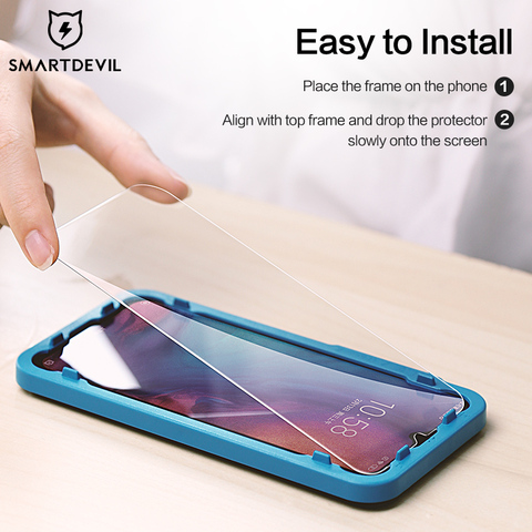 SmartDevil – protecteur d'écran pour Redmi 6 8 9, 2 pièces, en verre trempé, incurvé 2.5D, Anti lumière bleue, haute définition, 8A 9A ► Photo 1/6