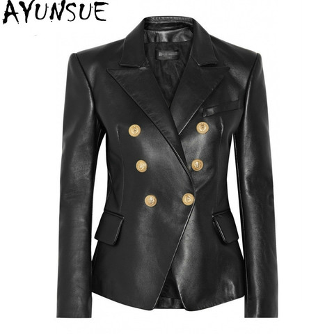 Manteau de fourrure en peau de mouton OL pour femme, veste en cuir véritable, élégant, coréen, ZT2235, printemps-automne, 2022 100% ► Photo 1/6