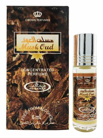 Parfum de couronne «musc Oud» pour hommes, 1 bouteille, applicateur à rouleau, huile arabe pour femmes, parfum doux, 6 ml ► Photo 1/3