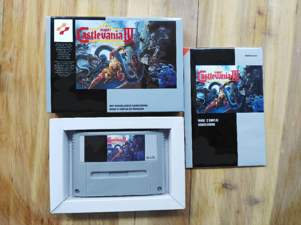 16Bit Jeux ** Super Castlevania 4 (Français PAL Version!! Boîte + Manuel + Cartouche!!) ► Photo 1/1