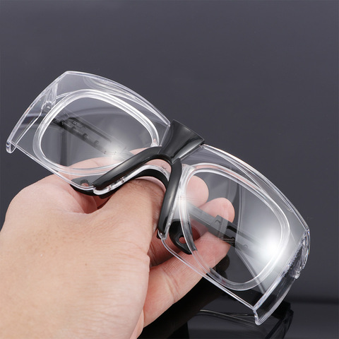 Lunettes de sécurité de travail, Anti-projections, vent et poussière, protection, monture de lentille optique pour la recherche, cyclisme, protection des yeux ► Photo 1/6