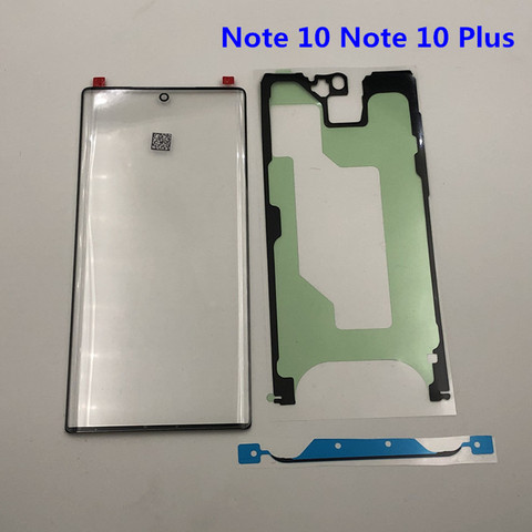 Verre externe de remplacement pour Samsung Galaxy Note 10 N970 Note 10 plus N975 écran LCD écran tactile avant verre lentille externe ► Photo 1/6