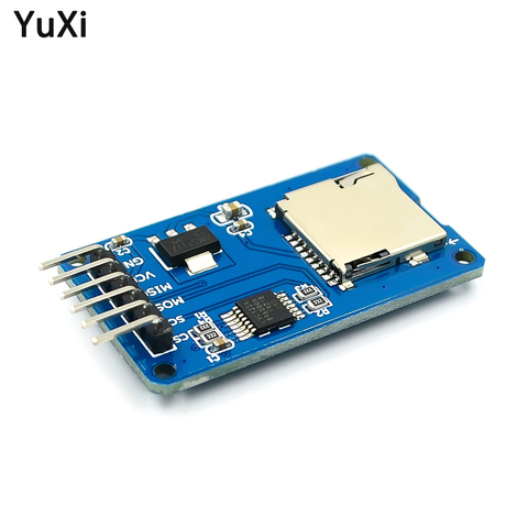 Carte MicroSD Adaptateur Carte Micro SD Mini Lecteur De Carte TF Module SPI interfaces avec niveau puce de convertisseur 5V/3.3V Pour Arduino BRICOLAGE ► Photo 1/4