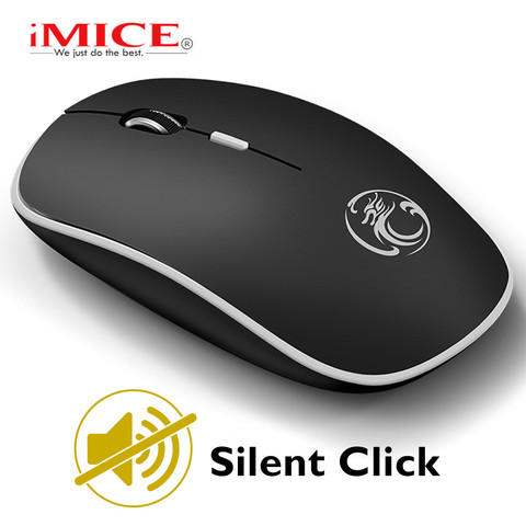 Souris sans fil souris d'ordinateur sans fil souris ergonomique silencieuse Mini PC Mause 2.4GHz USB souris optique 1600DPI 4 boutons pour ordinateur portable ► Photo 1/6