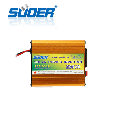 Suoer – onduleur à onde sinusoïdale modifiée, 12V 230V 200va (SAA-200AF) ► Photo 1/6