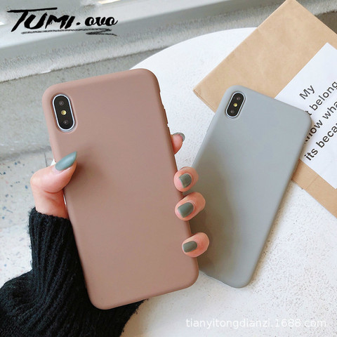 Ultra mince Couleur Unie étuis pour samsung Galaxy A10 A20 A30 A40 A40S A50 A60 A70 M10 M20 M30 M40 M50 Souple TPU Housse de Téléphone ► Photo 1/6