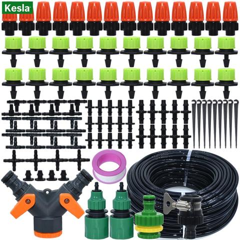 KESLA 5-30M jardin Micro Kits d'irrigation goutte à goutte brumisation système d'arrosage automatique réglable goutteur atomiseur définit outil de serre ► Photo 1/6