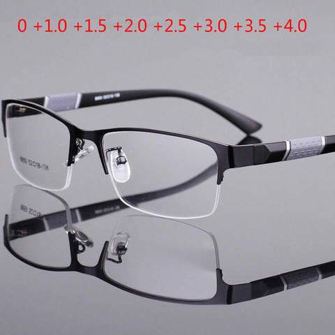 Lunettes de lecture pour hommes et femmes, demi-monture, lunettes pour lire + 1.0 + 1.5 + 2.0 + 2.5 + 3.0, haute qualité, dioptrie, Business ► Photo 1/6