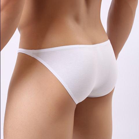 Sous-vêtement sexy en coton pour hommes, culotte sexy à taille basse, culotte respirante, couleur unie, culotte confortable et respirante ► Photo 1/6