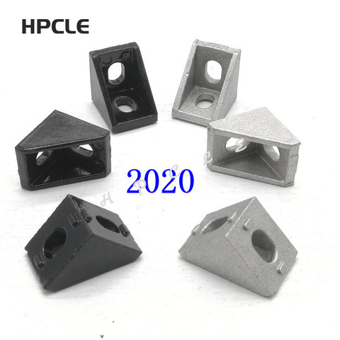 Raccords de support d'angle en Aluminium 2022, 10 pièces, 20 pièces, 20x20x17mm, pour connecteur, routeur CNC ► Photo 1/2