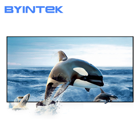 BYINTEK 100 120 130 pouces Tissu Réfléchissant Projecteur Écran De Projection Pour Améliorer La Luminosité Pour K1 K2 K7 K9 M1080 P8I P10 P12 R15 ► Photo 1/6