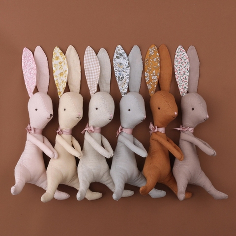 Bébé kawaii lapin en peluche lapin poupées doux nouveau-né dormir en peluche jouet bébé apaiser jouet lapin cadeau de pâques jouets en peluche pour les filles ► Photo 1/6