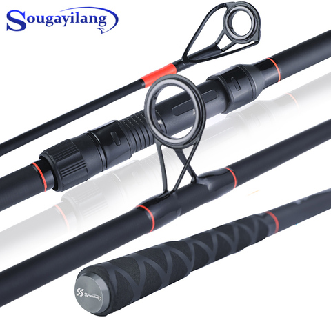 Sougayilang-canne à pêche Spinning Portable en Fiber de carbone, 3.6m, 6/7 m, lb, pour pêche à la carpe, qualité supérieure ► Photo 1/6