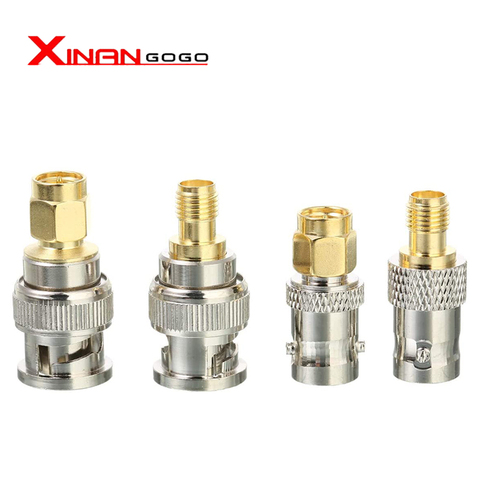 Xinangogo 2 pièces RF adaptateur SMA à BNC SMA mâle femelle à BNC mâle femelle connecteur ► Photo 1/6