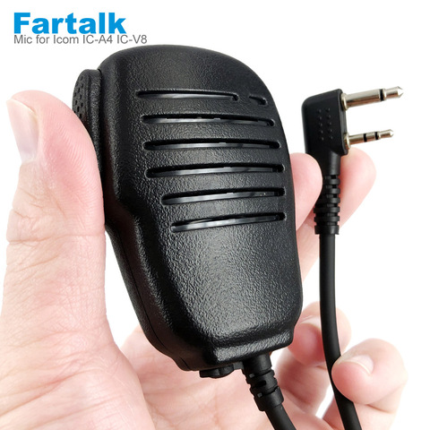 Microphone à haut-parleur portable pour Icom A5 A6 A24 A14 F4 V8 V80 V82, talkie-walkie, Radio bidirectionnelle ► Photo 1/6