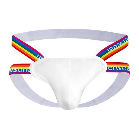 Nouveau!! 3 couleur hommes sous-vêtements Sexy Jockstrap hommes string coton Gay Jockstrap confortable caleçon respirant doux de haute qualité ► Photo 1/6