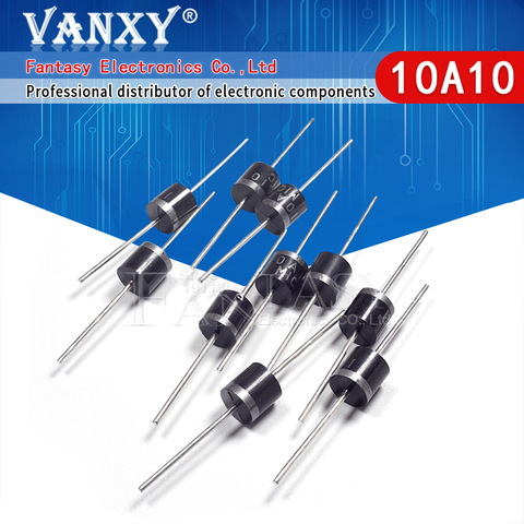 Diode redresseur axiale électrique, 10 pièces, 10A10 R-6 DIP 10A 1000V 10a10 ► Photo 1/6