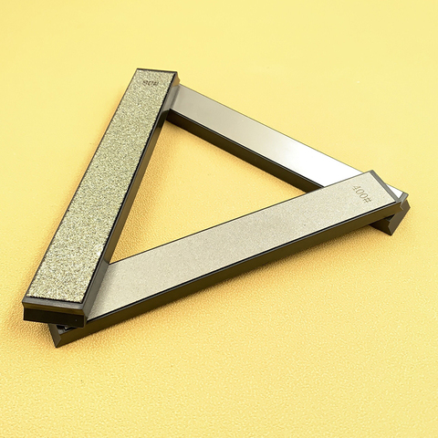 Aiguisoir de couteaux diamant pierre à aiguiser diamant, aiguisoir en cuir poli, taille 80 à 3000 ciseaux de cuisine ► Photo 1/6