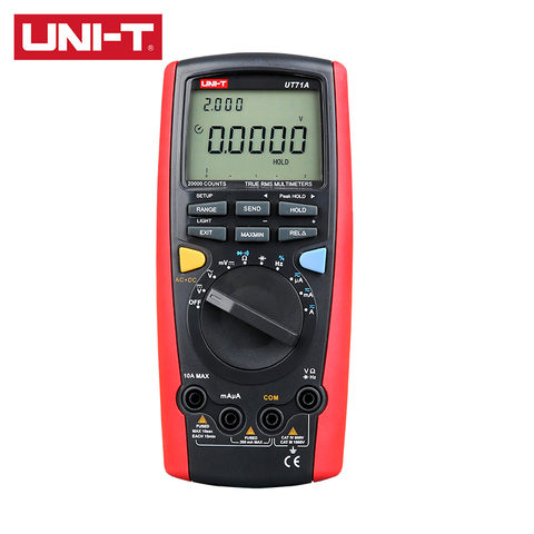 UNI-T UT71A/UT71B/UT71C/UT71D/UT71E Taille Moyenne Intelligente Numérique Multimètre AC/DC RMS Vrai Rétroéclairage LCD MAX/MIN/REL Modes ► Photo 1/6