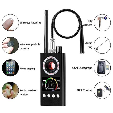 Anti espion sans fil RF détecteur de Signal Bug GSM GPS Tracker caméra cachée dispositif d'écoute militaire professionnel Version K68 ► Photo 1/6