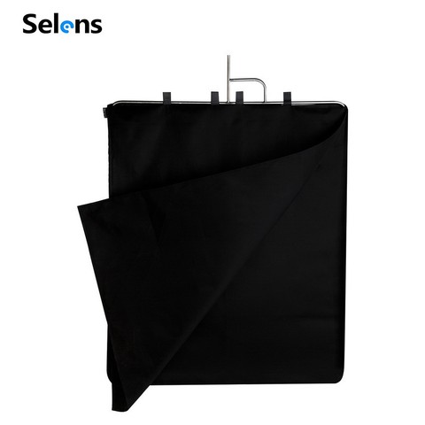 Selens 75x90cm inox panneau de drapeau tissu pour Fotografia Acessorios caméra vidéo Studio noir ► Photo 1/6