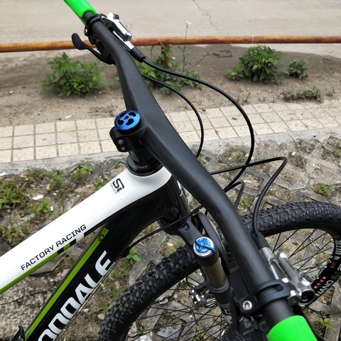Guidon de vtt en Fiber de carbone intégrale pour BMX intégré, pièces de vélo de course UD Matte, 720/740/760mm ► Photo 1/6