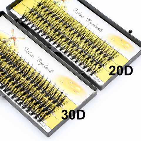 20D/30D belle grappe individuelle cils 3D Volume vison greffage faux faux cils extension de cils bunche individuelle ► Photo 1/6