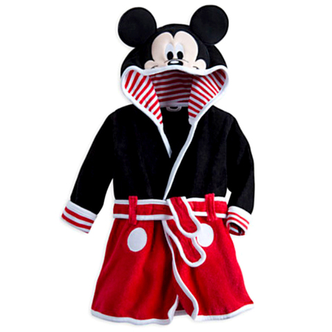 Peignoir à capuche pour enfants, automne et hiver, bain, motif Animal Mickey, pour garçons et filles, Pyjamas, vêtements de nuit pour enfants ► Photo 1/6