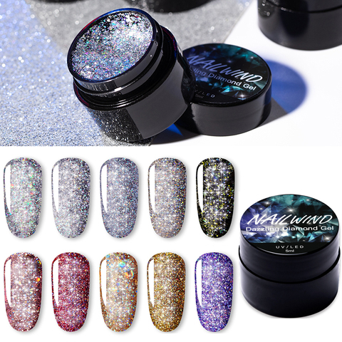 Vernis à ongles vernis à ongles UV brillant diamant brillant vernis à ongles hybride Semi Permanent ensemble de manucure ► Photo 1/6