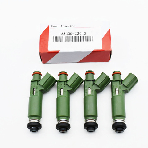 4 pcs/Lot nouveaux injecteurs de carburant 23250-22040 23209-22040 pour Toyota avec boîte de paquet de couleur ► Photo 1/6