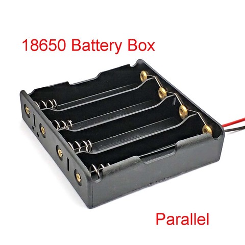 Étuis pour batterie 18650 18650, boîtier de rangement pour batterie parallèle 4 18650 ► Photo 1/4