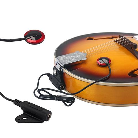 Capteur piézo-électrique professionnel 6.35mm Contact micro pick-up cuivre pour guitare acoustique violon ukulélé Banjo Instrument à cordes ► Photo 1/6
