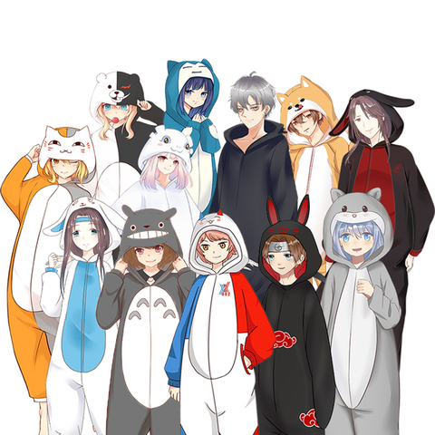 Pyjama Cosplay Totoro, vêtement de nuit, en molleton, pour Halloween, Animal, Danganronpa, natsum, Yuujinchou ► Photo 1/6