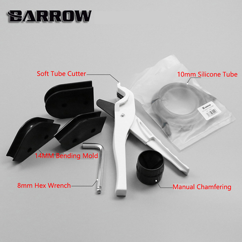 BARROW YRT – Kit d'outils, pour tuyau en PETG + Cutter + moule de pliage de 14mm + barre en Silicone de 10mm de diamètre + jeu de clés hexagonales, od 14mm + ID10mm ► Photo 1/6