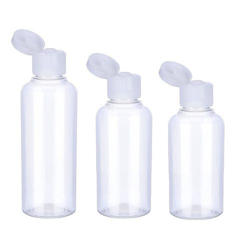 3/5/10 pièces bouteille de voyage 10ml/30ml/50ml/60ml/100ml maquillage bouteilles en plastique vides bouchon pour crème de Lotion liquide ► Photo 1/6