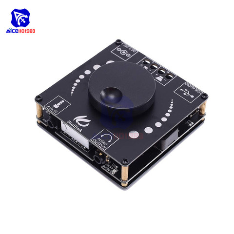 Diymore sans fil Bluetooth 5.0 HiFi Audio stéréo TPA3116D2 Module amplificateur USB Type C/AUX 50Wx2 carte amplificateur de puissance numérique ► Photo 1/6